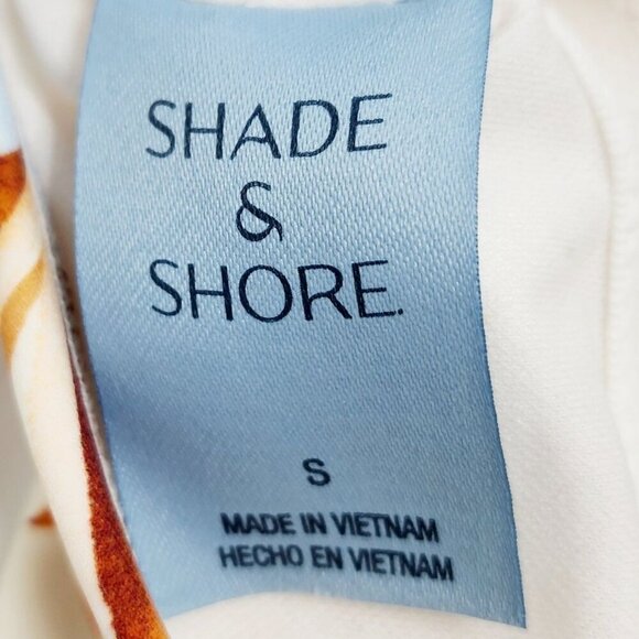 Tropical Floral One-Piece Swimsuit  Adjustable Straps By Shade  Shore Size S - Picture 3 of 10